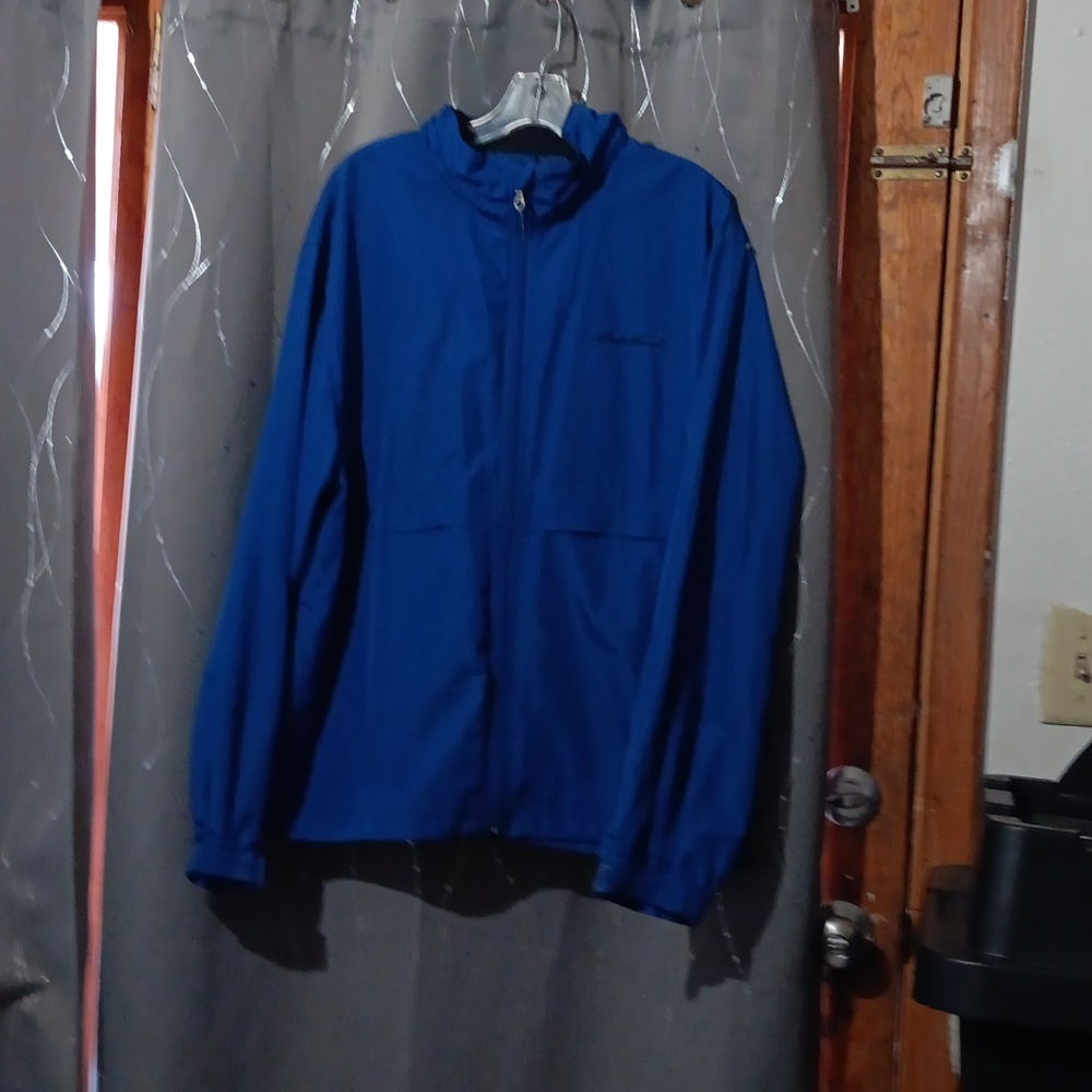 Eddie Bauer L blue vintage windbreaker